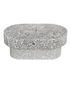 Inlay Oval Shape Coffee Table - Sunstrike