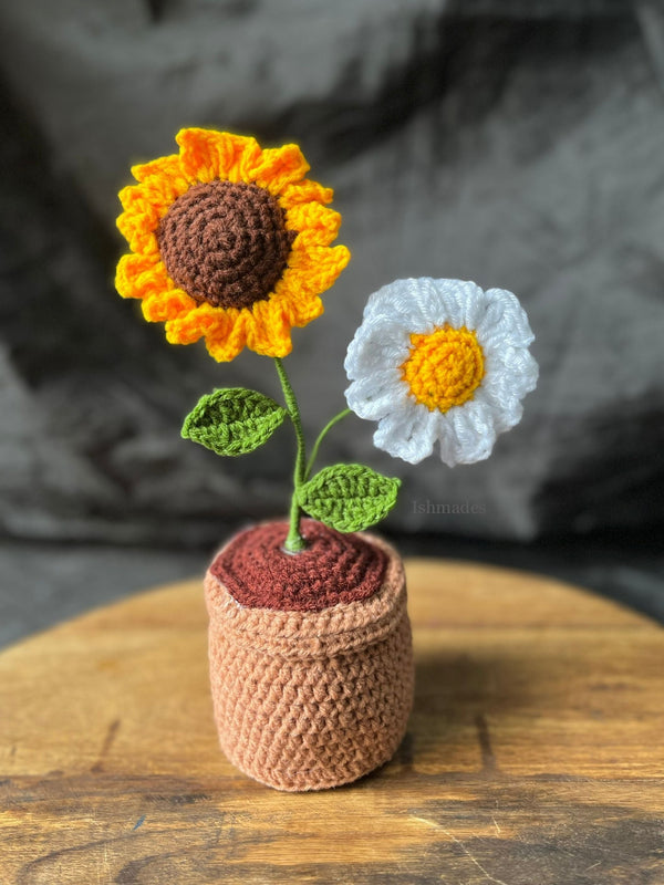 Sunshine Crochet Pot