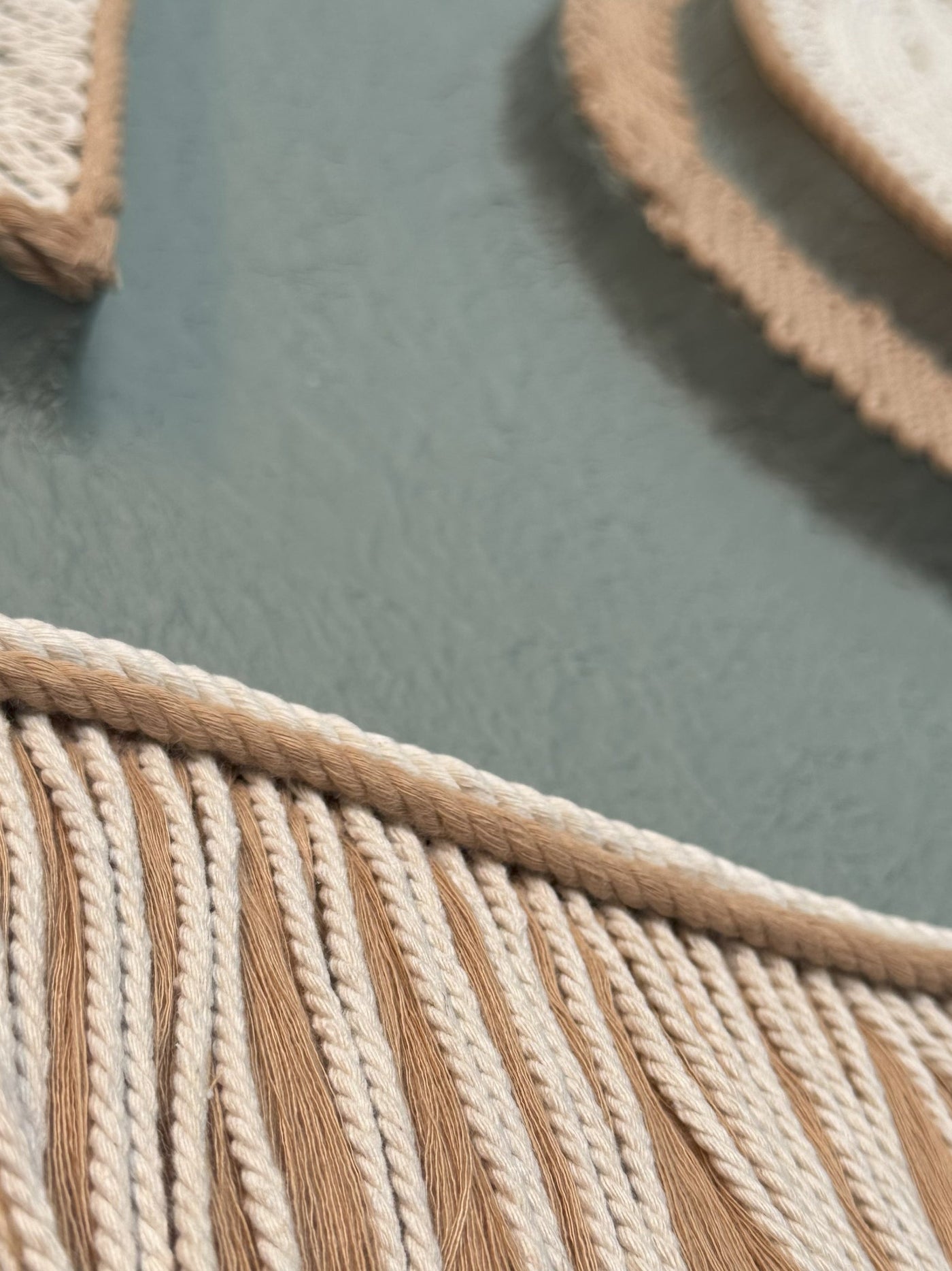 Fringed Symmetry (Set of 2) Handmade Thread Art