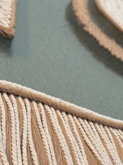 Fringed Symmetry (Set of 2) Handmade Thread Art