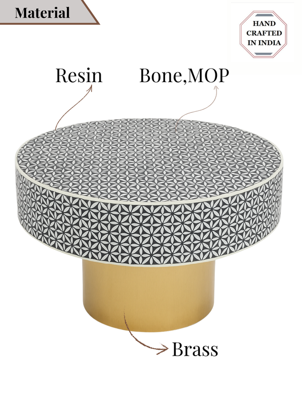 Inlay Round Coffee Table