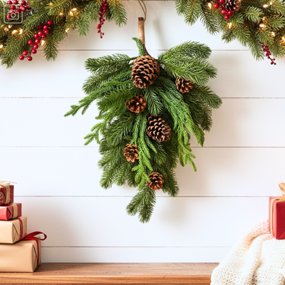 Christmas Norfolk Pine Swag (Small)