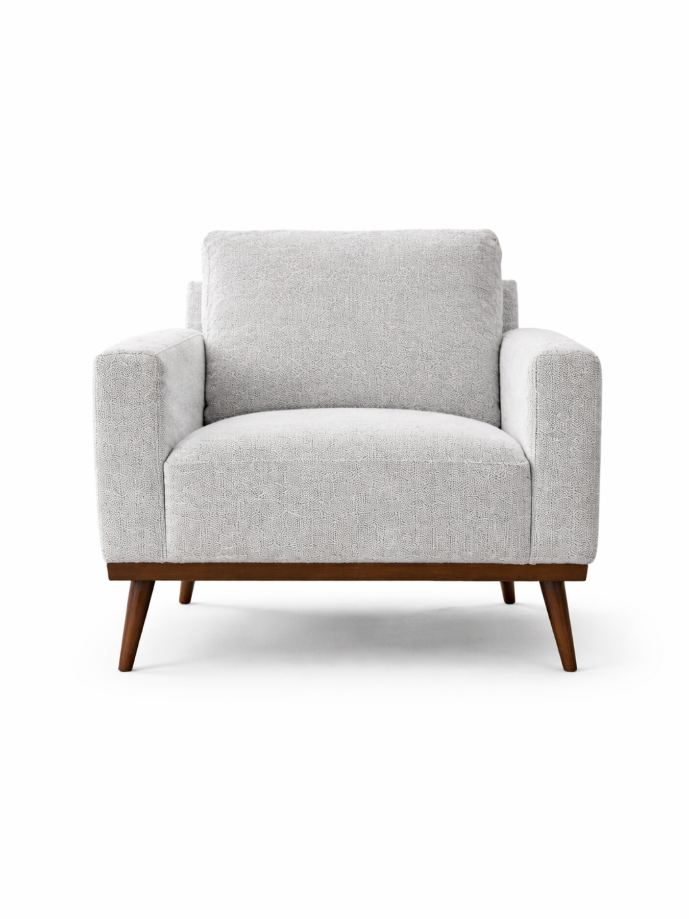 Zolara Teakwood Accent Chair with Premium Velvet Upholstery