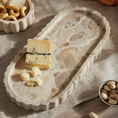 Seville scalloped tray