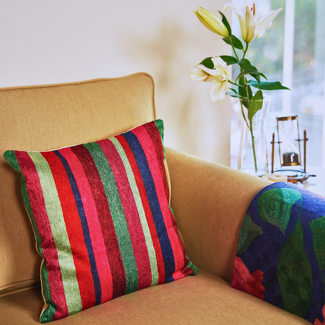 Striped Cushion Cover