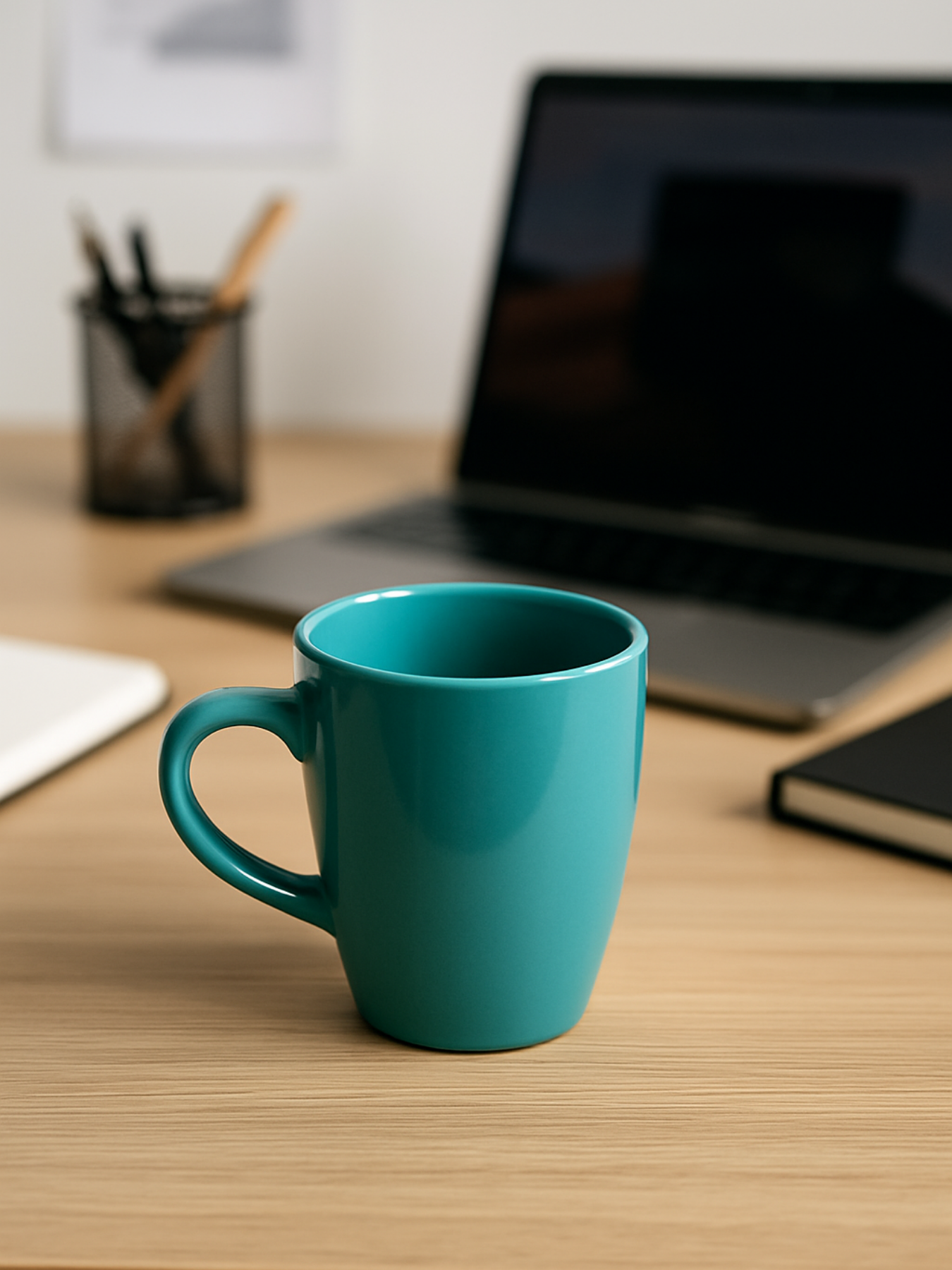 Midnight Blue Ceramic Coffee Mug – 350ML
