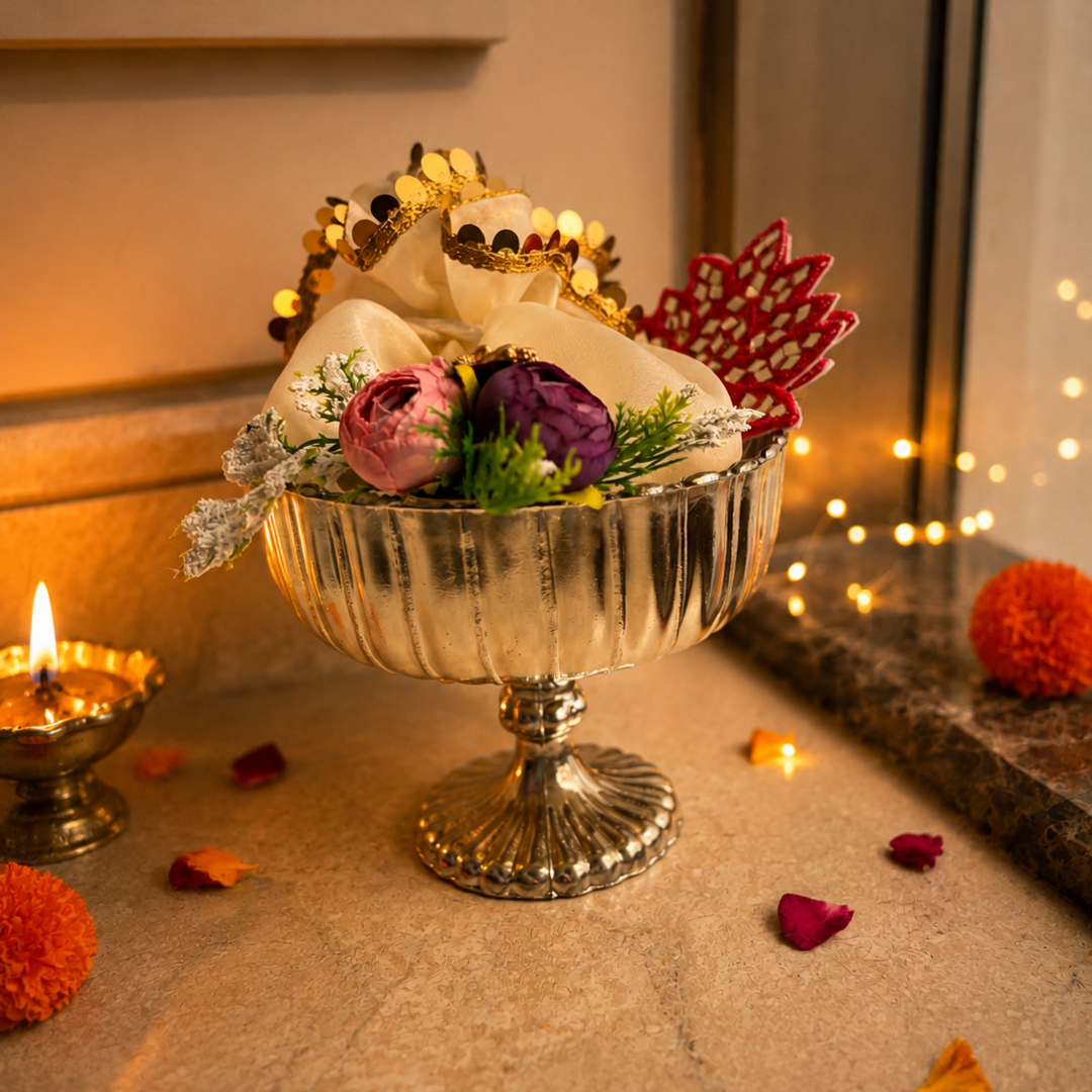 Silver Shagun Urli Diwali Gift Hamper – Traditional Festive Gift - https://artecasa.in/