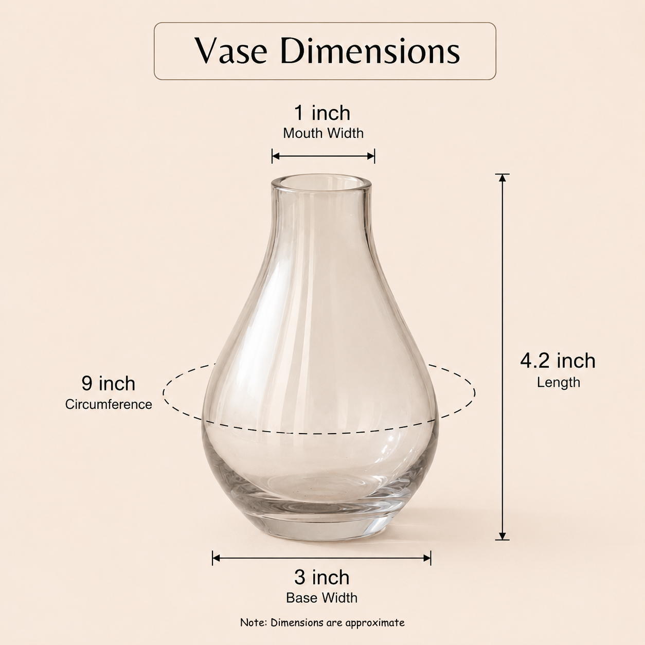Midnight Bloom Black Glass Vase with Dried Flowers | Decorative Floral Vase for Modern Home Décor - https://artecasa.in/