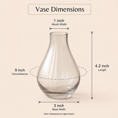 Midnight Bloom Black Glass Vase with Dried Flowers | Decorative Floral Vase for Modern Home Décor - https://artecasa.in/