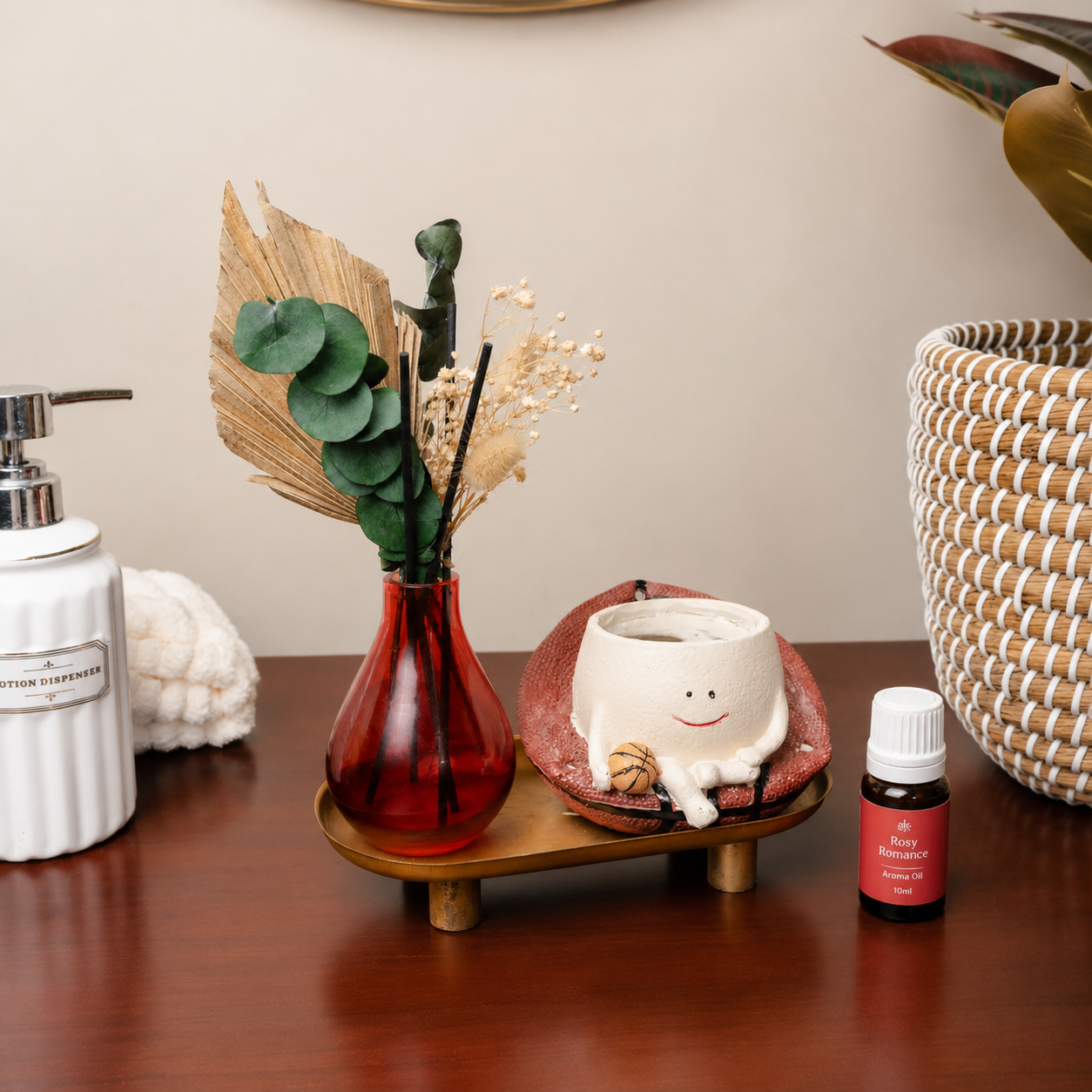 Terra Bloom Garden Reed Diffuser Set | Home Fragrance with Dried Flowers - https://artecasa.in/