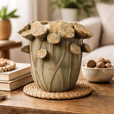 Reactive Glazed Vase - Small