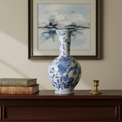 Blue and White Vase - S