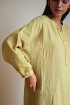 Eda Linen Ochre Kurta with Pants (Set of 2)