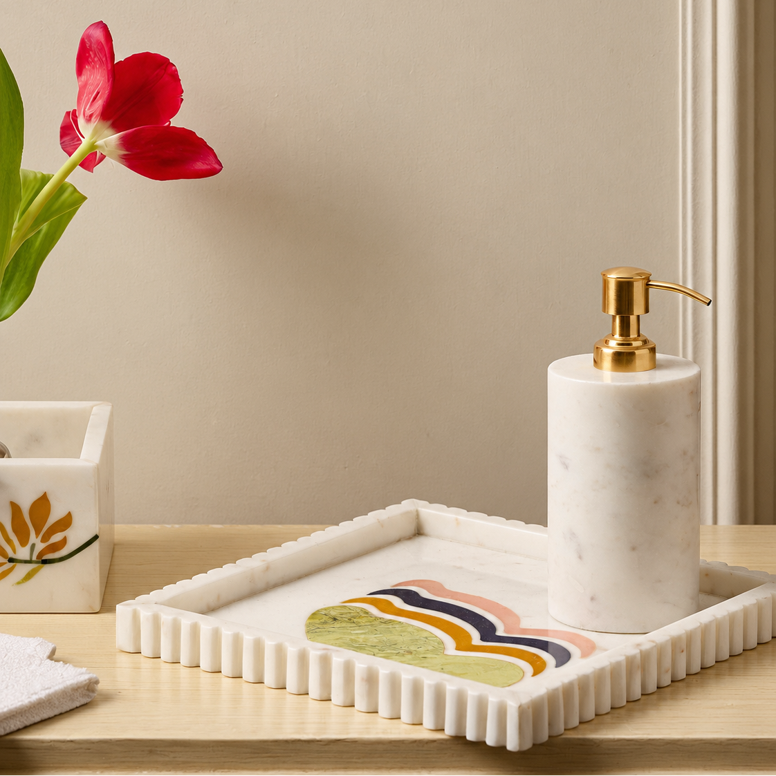 Fluorian Luxe – Marble Bathroom Set