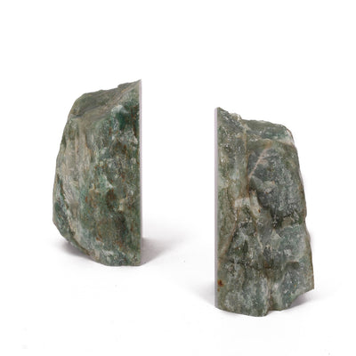 Semi Precious Book End Set - Green Quartz