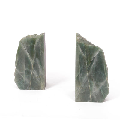 Semi Precious Book End Set - Green Quartz