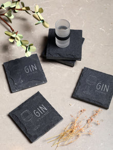 Slate Coaster - Engraved Gin
