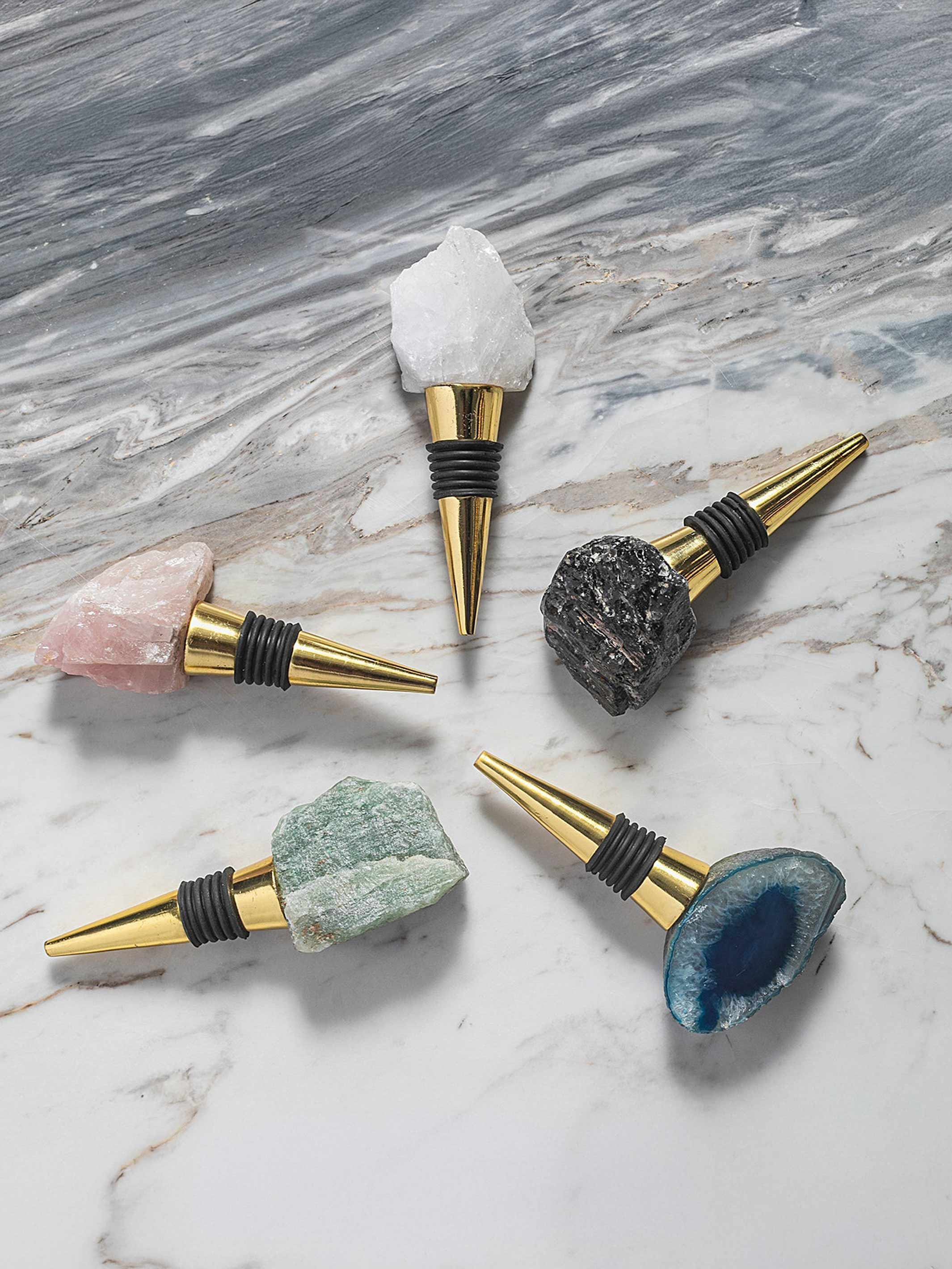Semi Precious Bottle Stopper - Product Image 