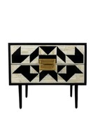 Inlay Marvin Bedside Table with Legs - Kingsley