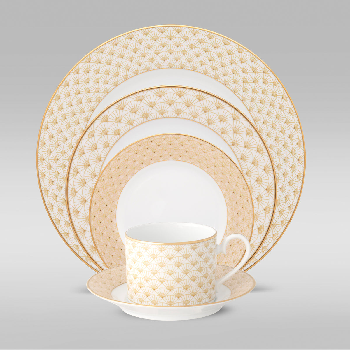 Trocadero Gold 21-Piece Dinner Set
