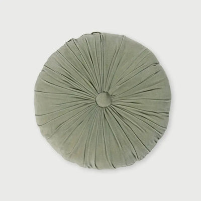 Cuddle Sage Velvet Round Cushion SanctuaryLiving