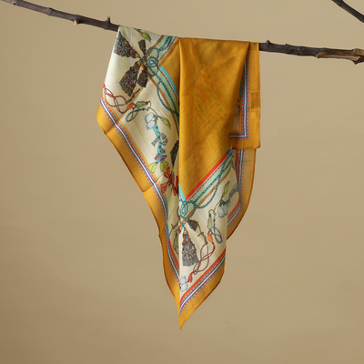 Tangled Reverie- Modal Silk Scarf