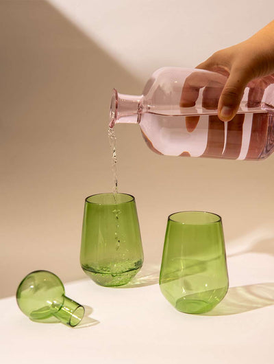 Rosette Carafe Set - Set of 3