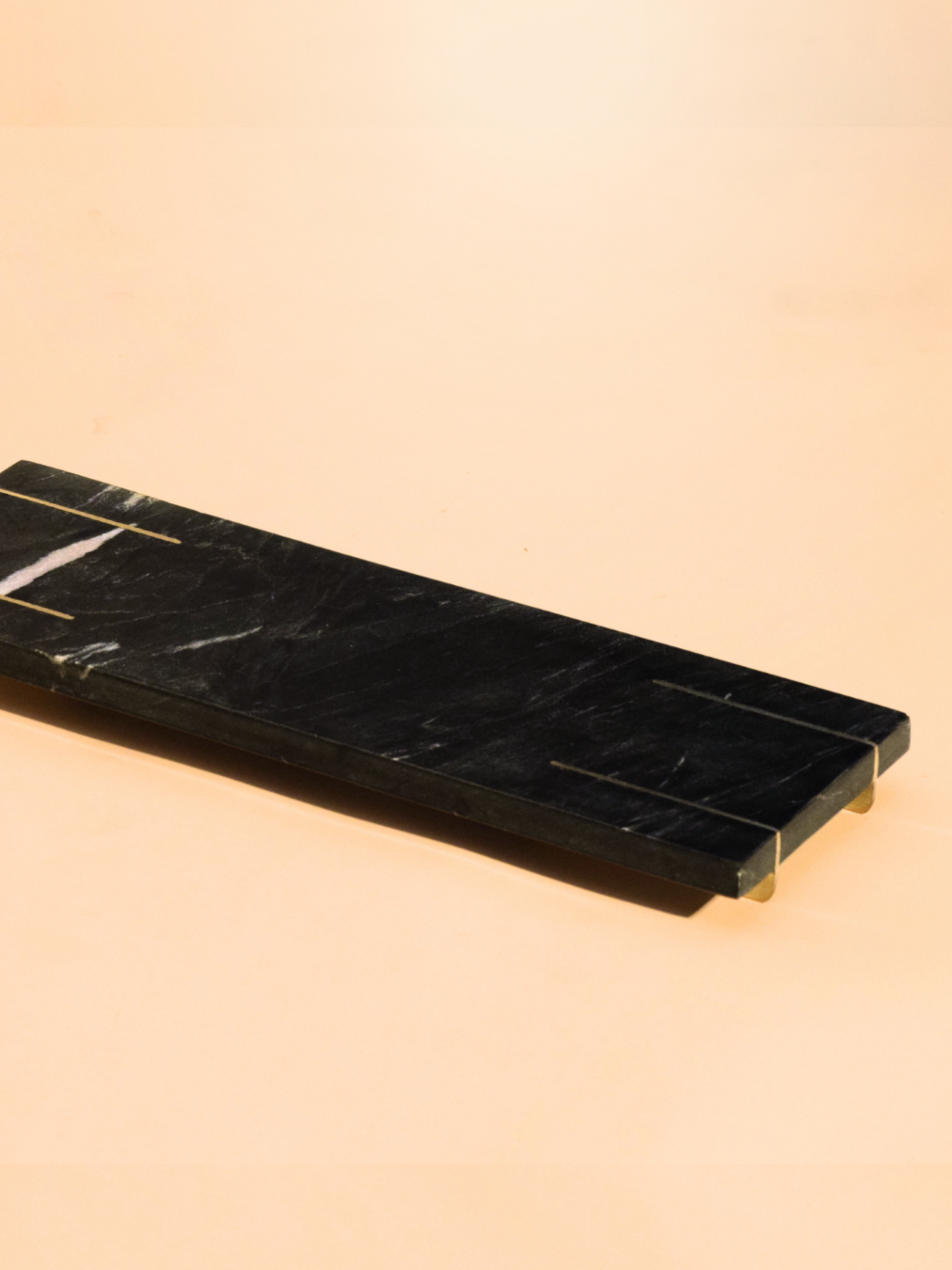 Marble Tray With Gold Base