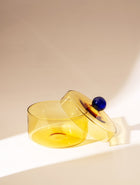 Aurora Glass Jar - Yellow (Set of 2)