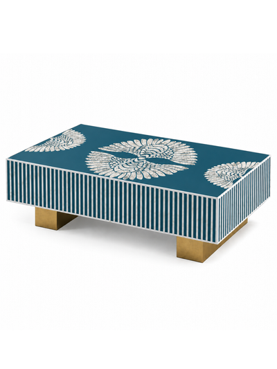Mother of Pearl Inlay Luxom Rectangular Coffee Table - Phoenixed
