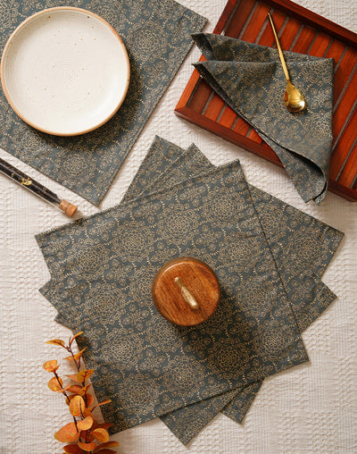 Set Of 6 - 12" Cocktail Napkins For Diwali / Rakhi / Housewarming