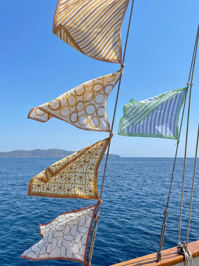 Cotton Square Scarf - Art Deco