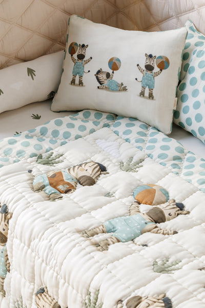 Zig-Zag Adventures Organic Cotton Baby Pillow