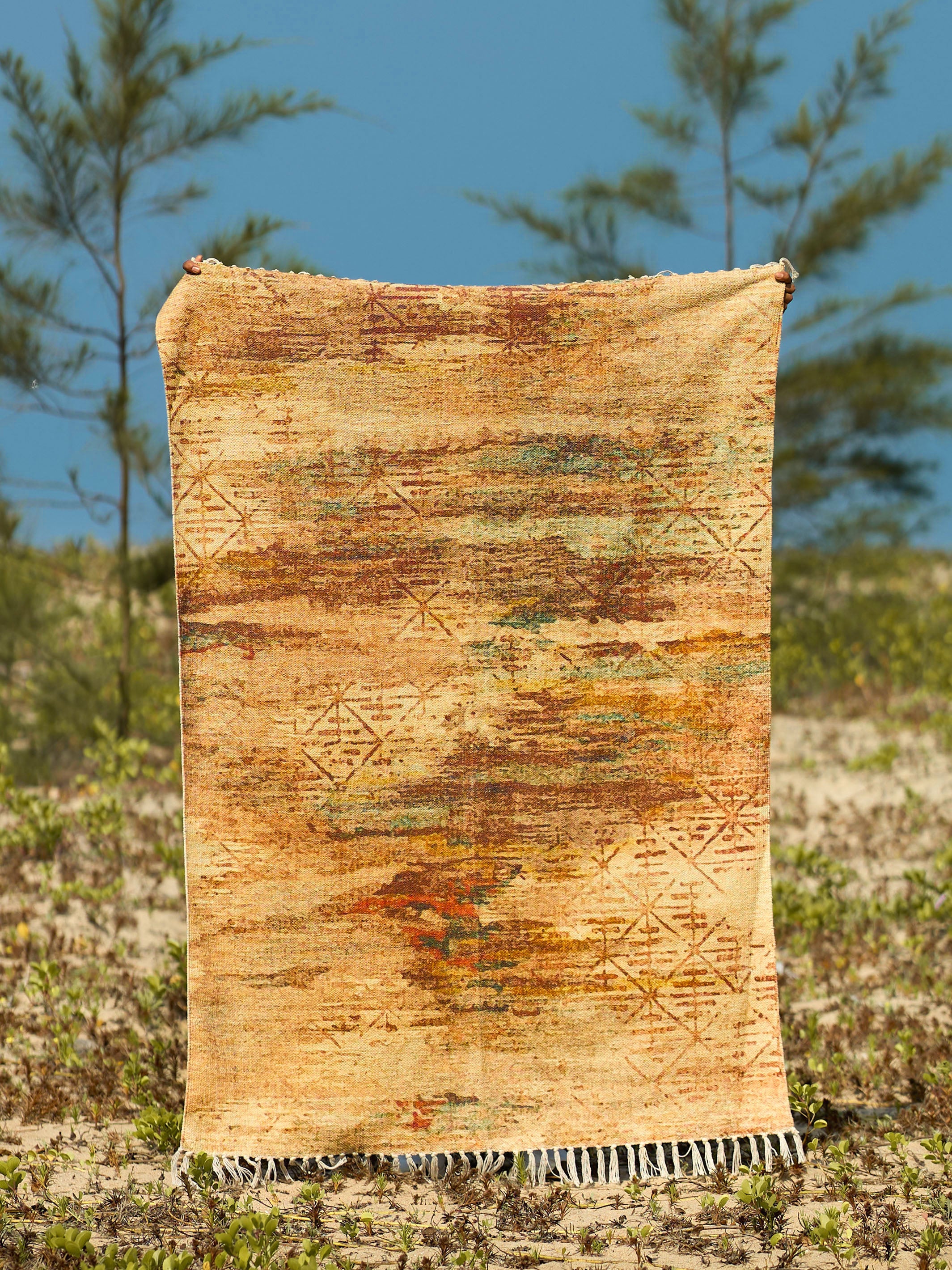 Printed Handloom Rug - Spectrum