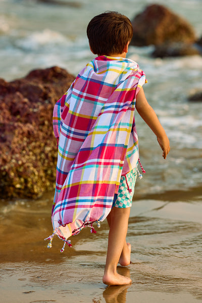 Felicity Pink Woven Beach Towel