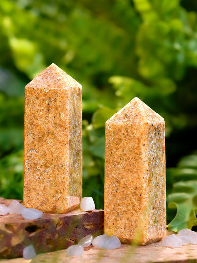 Semi-precious Gemstone - Gold Quartz Tower