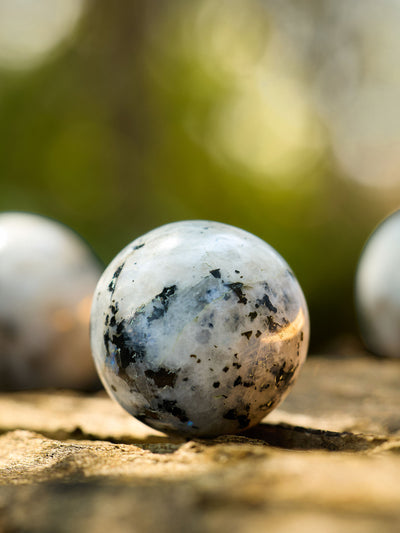 Semi-precious Gemstone - Rainbow Moonstone Sphere