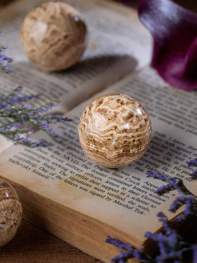 Semi-precious Gemstone - Aragonite Sphere