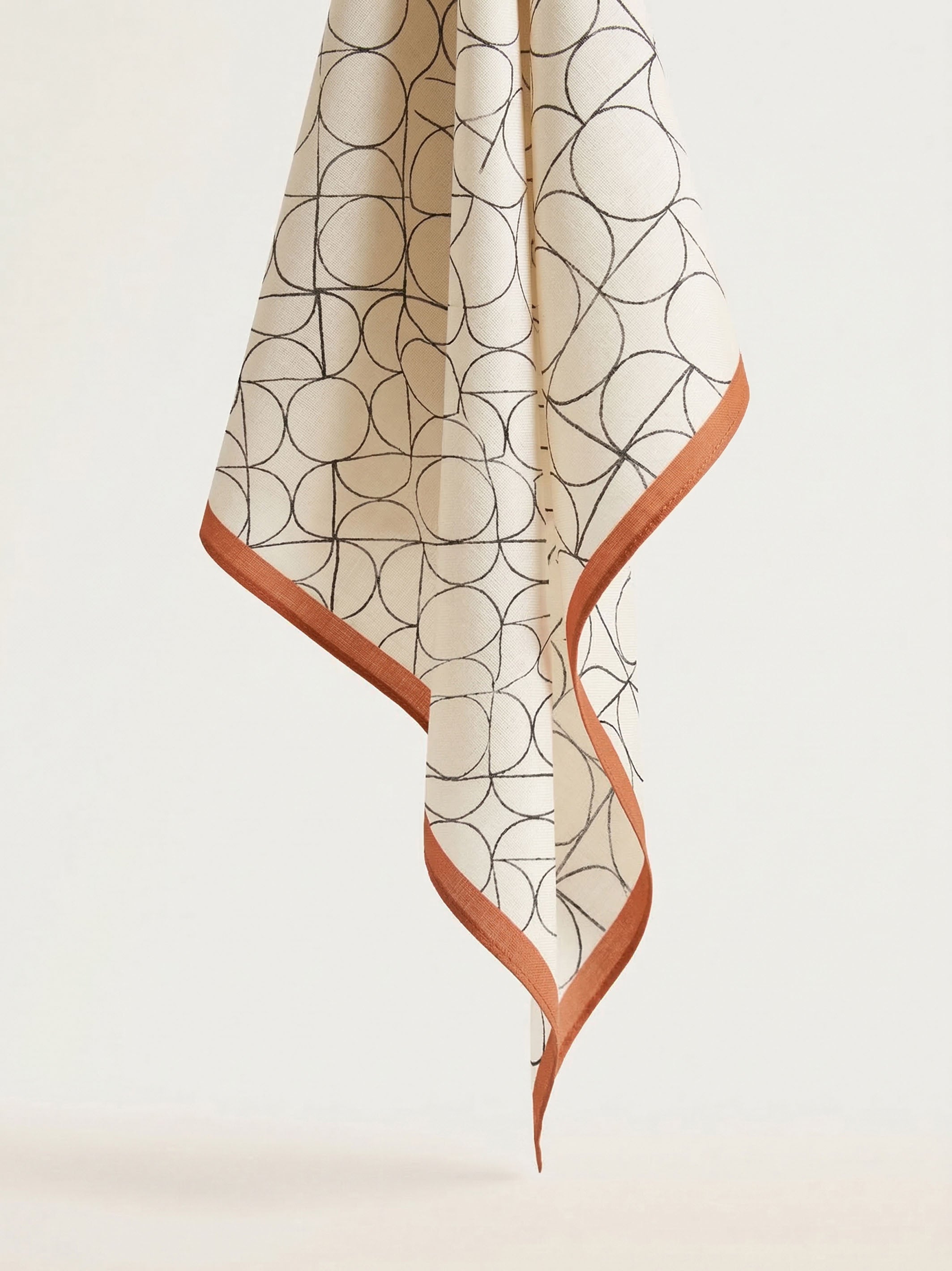 Cotton Square Scarf - Art Deco - Product Image 
