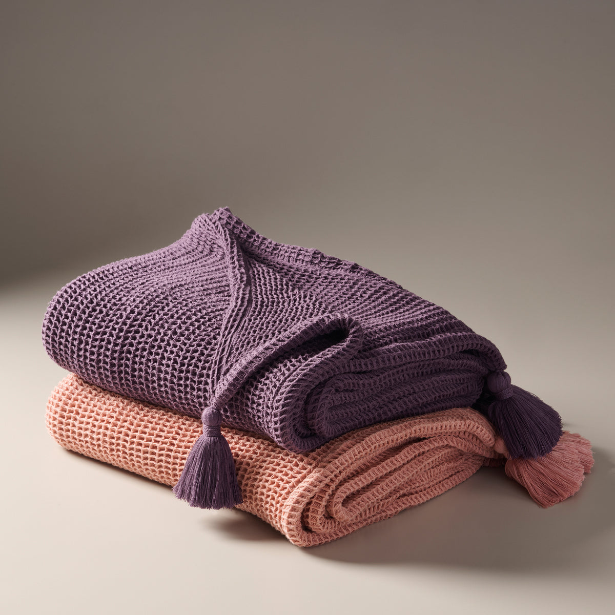 Sea Sponge Cotton Waffle Throw