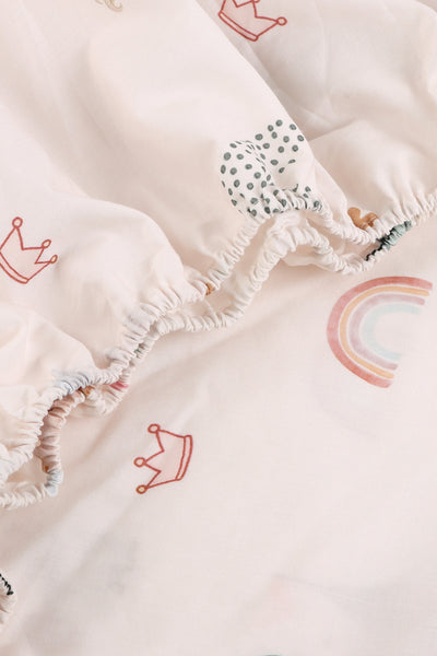 Cosmic Candy Organic Cotton Fitted Cot Sheet