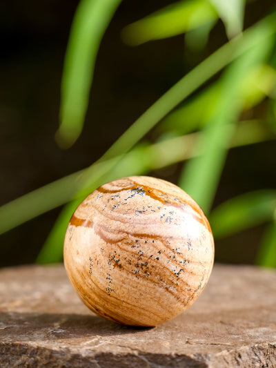 Semi-precious Gemstone - Picture Jasper Sphere