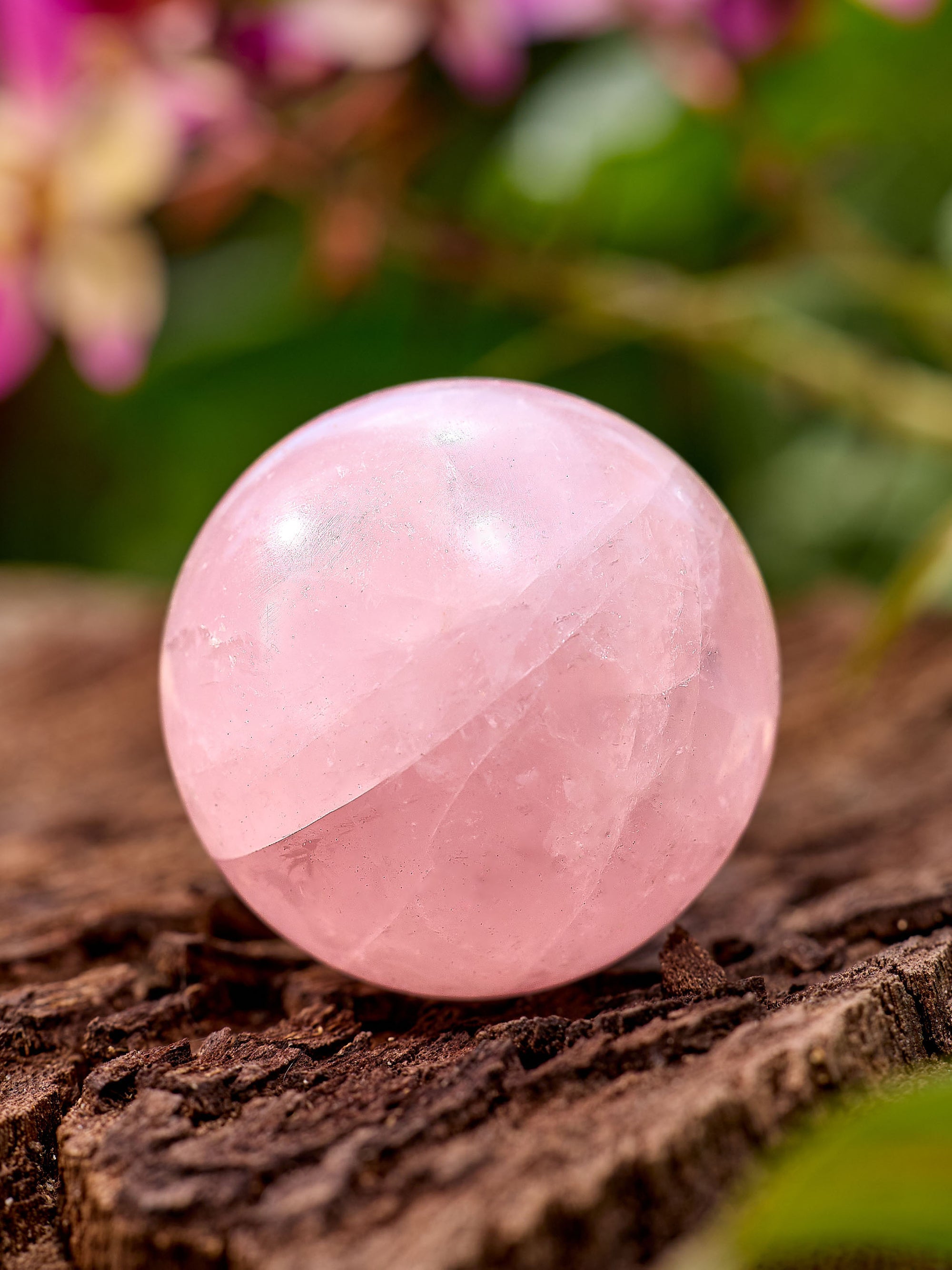 Semi-precious Gemstone - Rose Quartz Sphere
