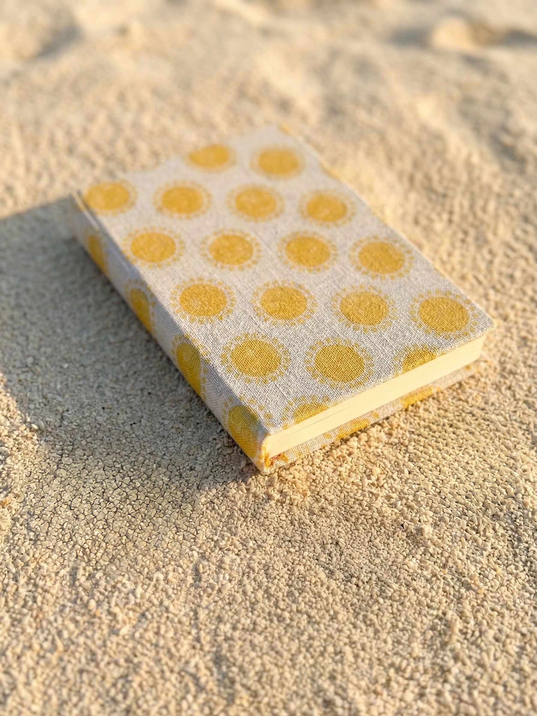 Handcrafted Sustainable A5 Diary Journal Notebook l Handmade Paper l Golden Hour