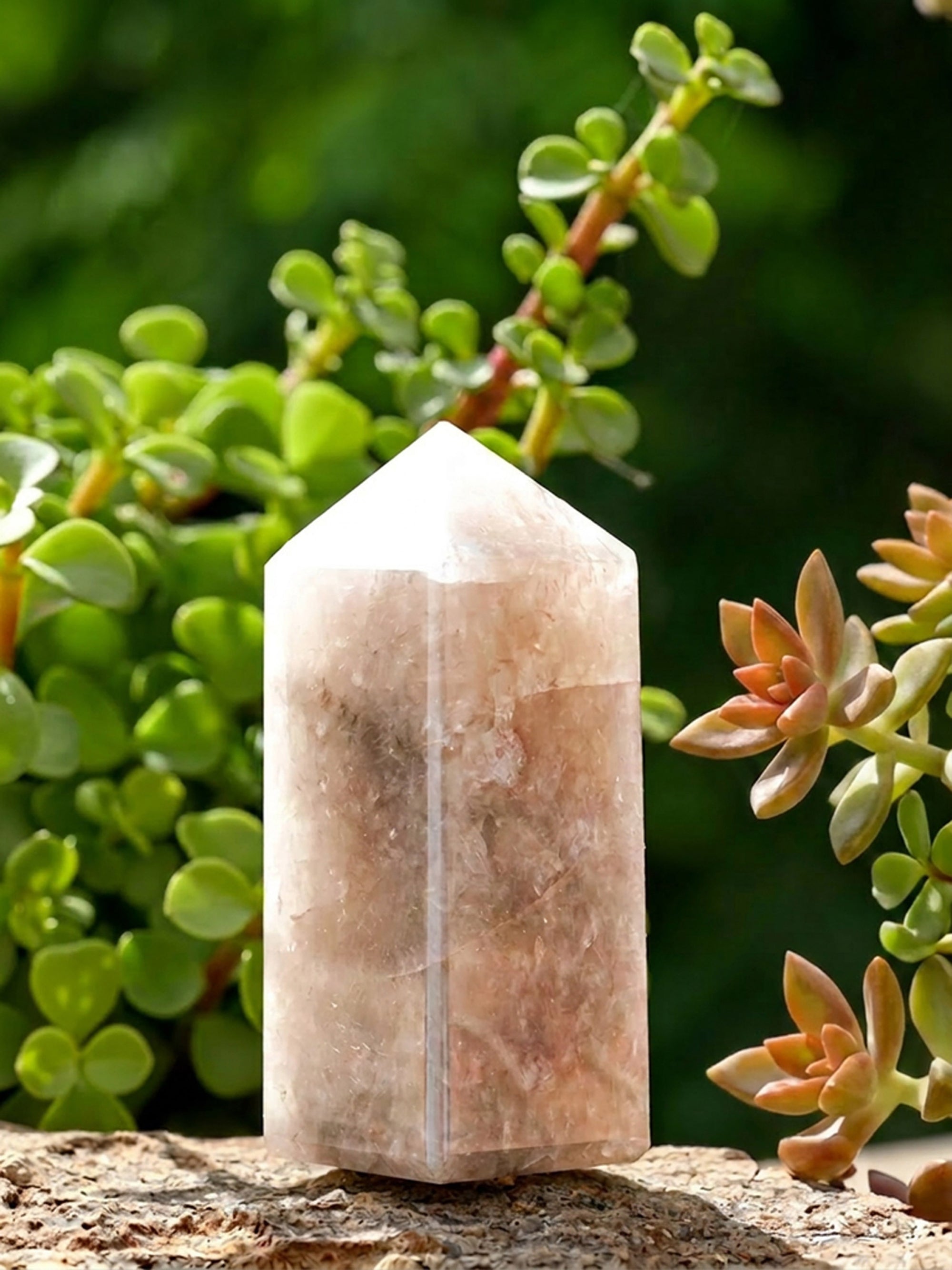 Semi-precious Stone - Smoky Quartz Tower