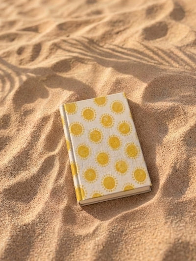 Handcrafted Sustainable A5 Diary Journal Notebook l Handmade Paper l Golden Hour