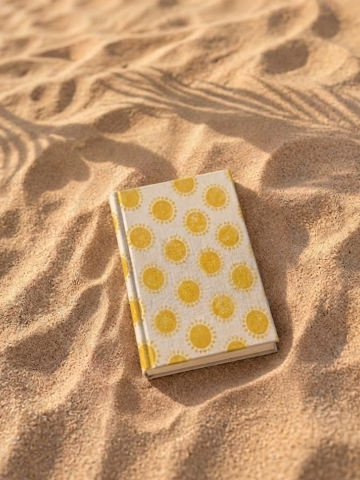 Handcrafted Sustainable A5 Diary Journal Notebook l Handmade Paper l Golden Hour