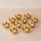 Festive Brass Tiny Urli T-lite Floaters Set of 10