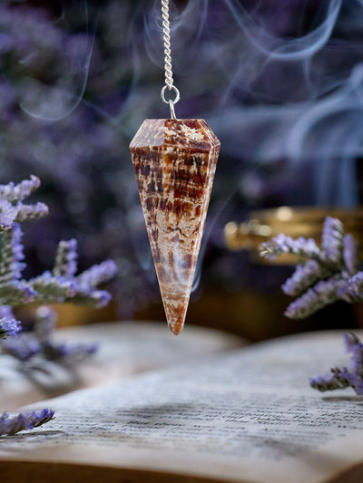 Semi-precious Gemstone - Aragonite Pendulum