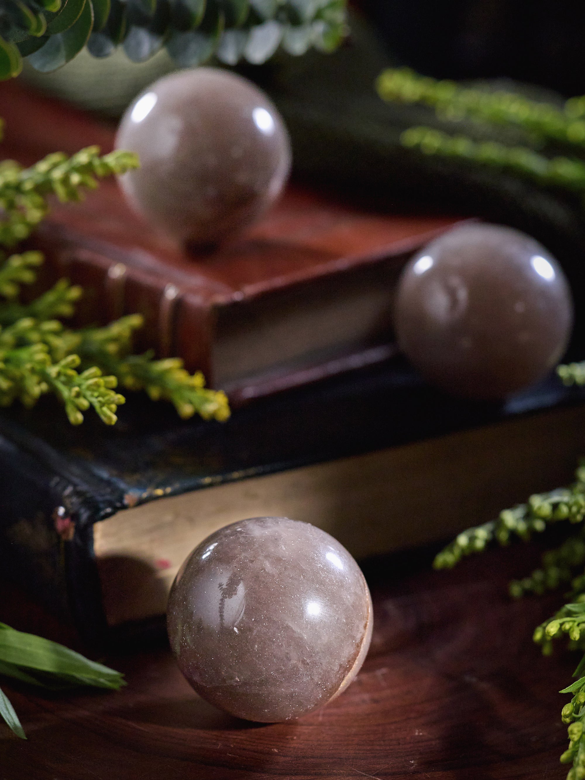 Semi-precious Stone - Smoky Quartz Sphere (Dark)